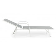 Cuna Arent en acero y reposabrazos blancos cm 195