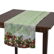 Camino de tela ramas led azul cm40x150