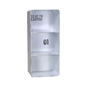 Estante de metal bristol blanco 3 estantes rectangulares cm19,5x15h44,5
