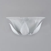 Aplique de hierro blanco plateado one light Vidrio de alabastro blanco 30x h14cm