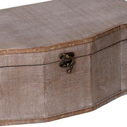 Caja madera marrón rectangular 1-2 cm36x20,5h14,5