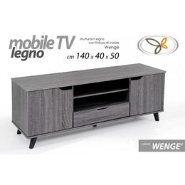 Puertas y estantes móviles de puerta de televisión baja 140 x 40 x 50 H CM