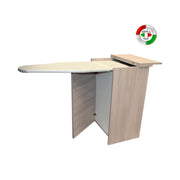 Mueble tabla de planchar de olmo madera melamínico con 3 cajones cm 44x57xH.89