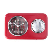 Reloj de plástico con temporizador rojo cm17x5x10,5
