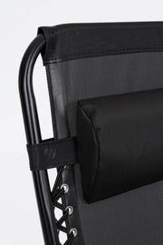 Tumbona Martin negra para exterior