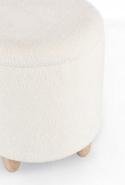 Taburete con almacenaje Zena blanco