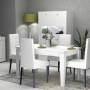 Mesa de carácter blancos extensible 120/160x80 cm