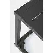 Mesa auxiliar de jardín Hilde 40x40 cm antracita