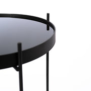 Mesa de metal negro cm 38 x 38 xh 43