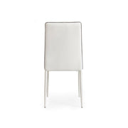 Silla Achille con estructura de acero blanco