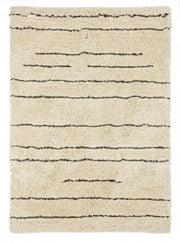 Alfombra Ivory Lines 140x200 de algodón