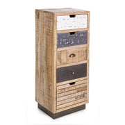 Cajonera estilo industrial Tudor de 5 cajones