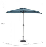 Paraguas Kalife Mezzaluna 2.7 Cloud -