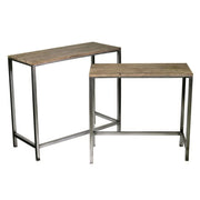 Mesa consola madera metal rectangular cm 39 x 88,5 xh 80