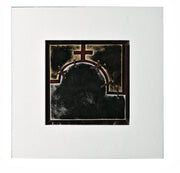 Óleo sobre lienzo multicolor y marco de madera 80x80cm