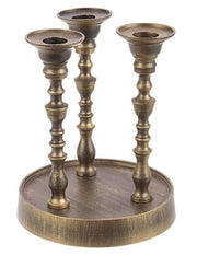 Candelabro con base en C bruñido Kylie 3F