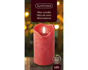 Vela LED ondulada en cera estable para H 13 x Ø 7 cm