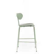 Taburete de polipropileno con asiento verde