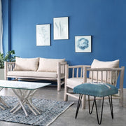 Sofá con cojines Sahel en madera de teca