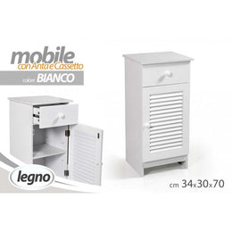 Gabinete de cocina de estilo veneciano blanco con 34 x 30 x 70 h