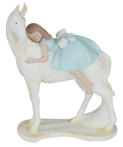 Niña a caballo oc-1704 cm. 20 x 9h25