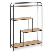 Librería en forma de acero con cuatro estantes Antracita ELYOT 85,5x25,5x h131 cm