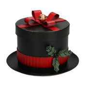 Sombrero redondo caja metal negro cmø25h19