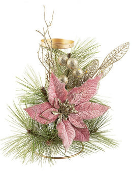 8x P. Candela 1F Annabel Poinsettia Rosa H25