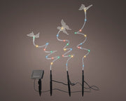 Poste solar de luz de plástico estable 160cm