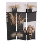 Paravento estampado 3 paneles macetas 120,6x2,5xh180,6x2,5xh180