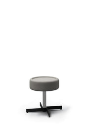 Mesa de centro en mdf con tapa gris D42xD42x52h cm