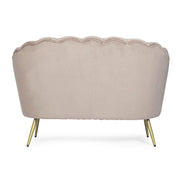 Sofá de 2 plazas efecto terciopelo gris claro Giliola