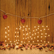 LOVE Cobre Marrón Micro LED 36cm Blanco cálido