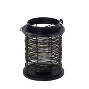 Farol metal negro/cobre cmø13h16,5