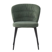 Silla tapizada verde 79x56x57.5 cm