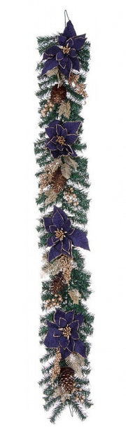 4x Boa Eleonor Poinsettia Azul