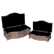 Caja madera marrón rectangular 1-2 cm36x20,5h14,5