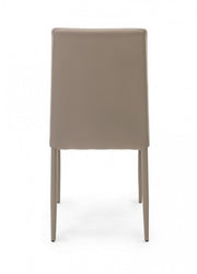 Silla moderna de polipiel gris paloma