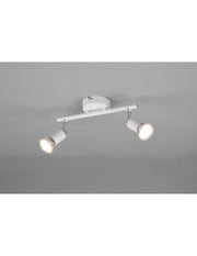 Foco orientable doble GU10 blanco Paris de Trio Lighting.