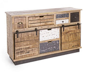 Aparador 2 puertas 7 cajones Tudor 125x37x80h cm