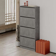 Armario abatible retro gris con 4 puertas 73 x 26 x 154.5 cm