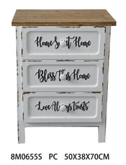 Cómoda Breslavia 3 cajones cm50x38xh70