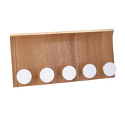 Percha madera marrón 5 plazas cm35x5x17