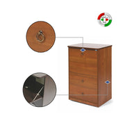 Mueble tabla de planchar Nogal Madera melamínico antiguo 3 cajones cm 44x57xH.89