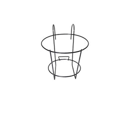 Jardinera de balcón negra 22cm