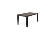 Mesa extensible de cemento gris - metal negro 90 cm x 156- 316 cm H. 76 cm
