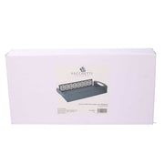 Bandeja de metal flechas gris oscuro rectangular cm41x20h6,5