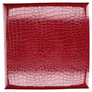 Puff polipiel rojo cuadrado cm30x30h30