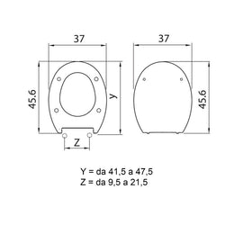 Tapa WC modelo AP cierre lento blanco