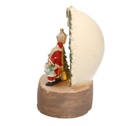 Gnomo de resina con linterna roja cm38x20h40